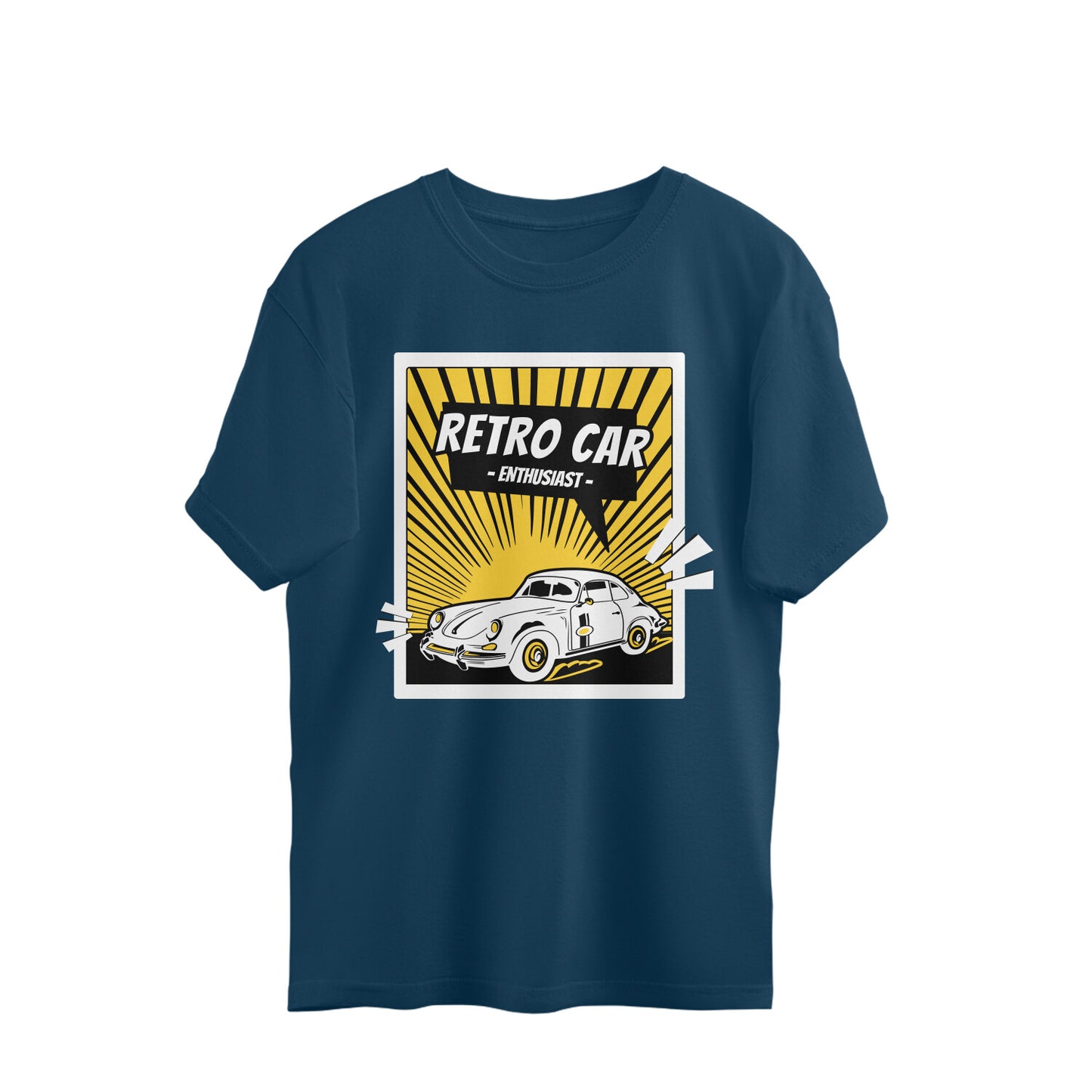 Retro Car Men's Oversized T-Shirt