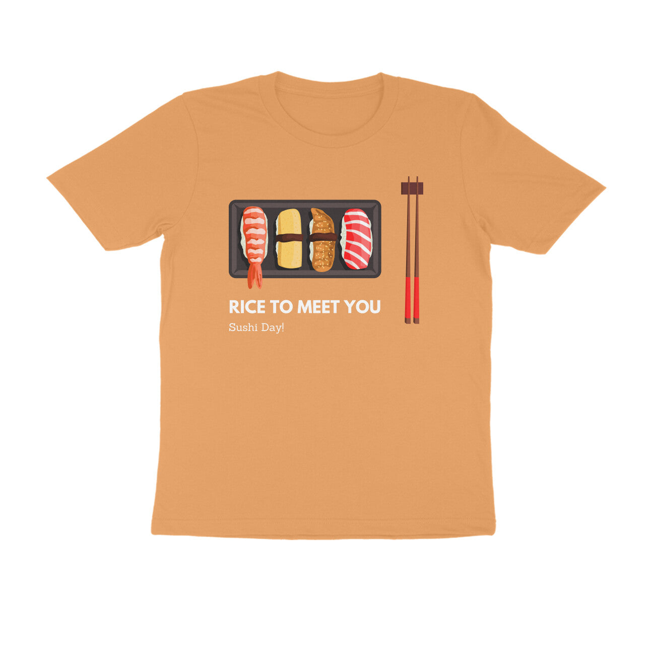 "Rice To Meet You" Men's Round Neck T-Shirt