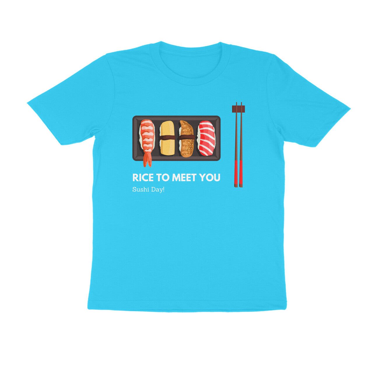 "Rice To Meet You" Men's Round Neck T-Shirt